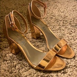 Rose gold heels